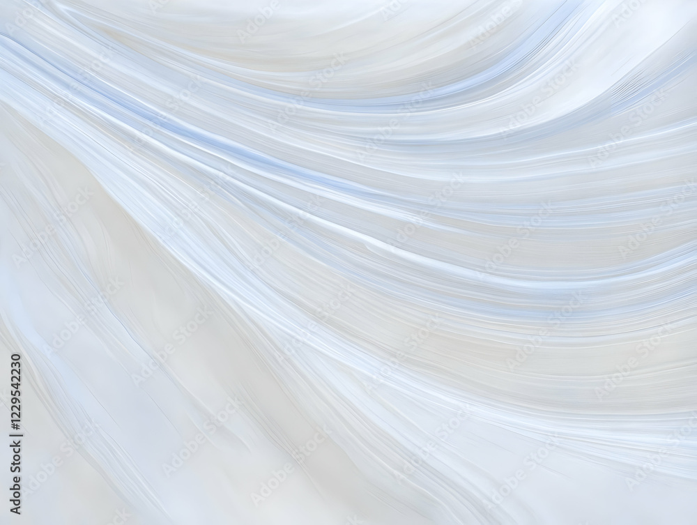 Aufkleber abstract background forms soft and flowing waves in subtle blue and white hues