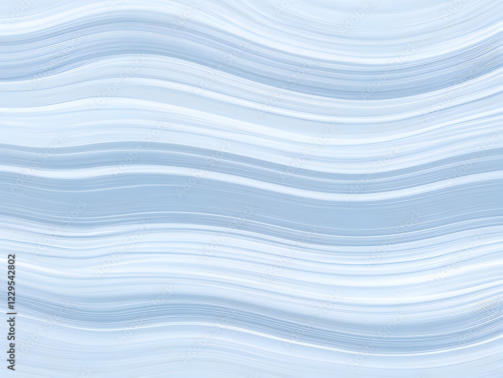 Poster abstract background creates a smooth wave pattern with soft blue hues gently flowing across the canv