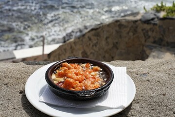 Gambas al ajillo - shrimps with garlic - Fuerteventura , Canary Islands