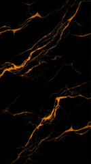 Black Marble Background Shows Golden Veins Elegantly Flowing Across the Dark Surface.
