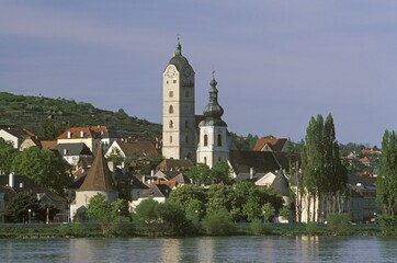 Stein an der Donau , Danube river Wachau Lower Austria