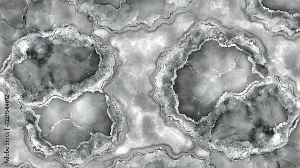Poster gray marble texture forms intricate patterns and veins elegantly across the surface with seamless de
