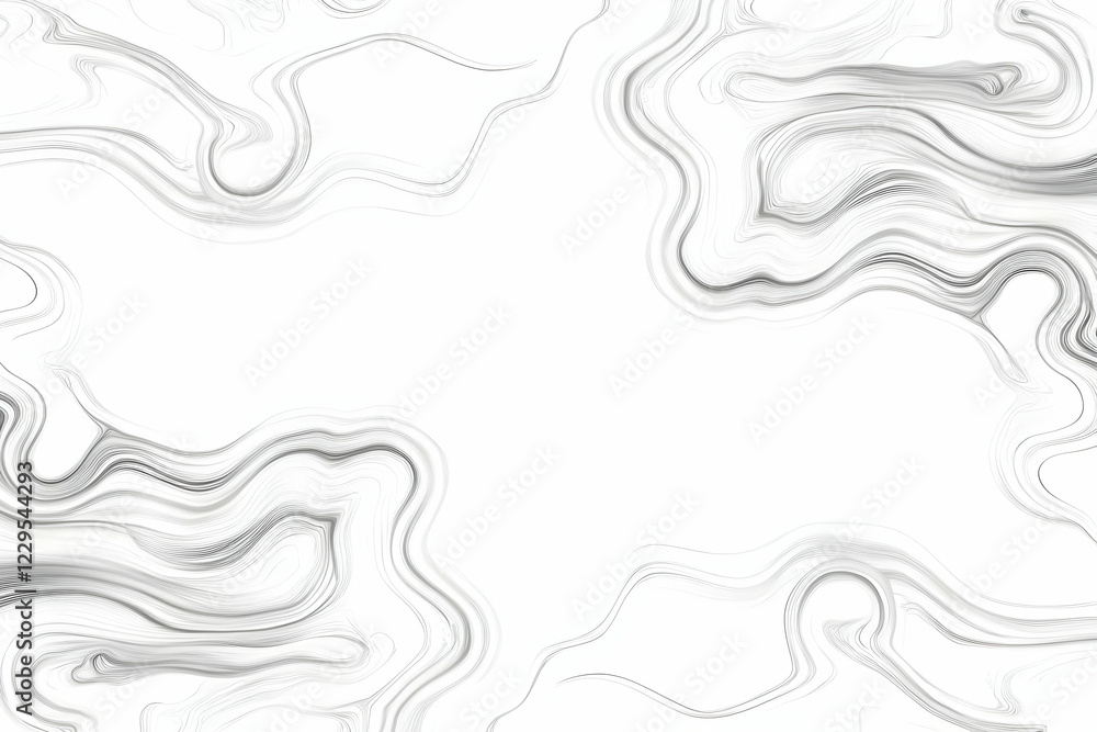 Poster abstract gray and white swirls background creates a dynamic visual with fluid lines and subtle gradi