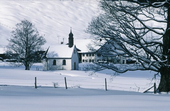 Peustelsau near Wildsteig , Upper Bavaria , Germany, Europe