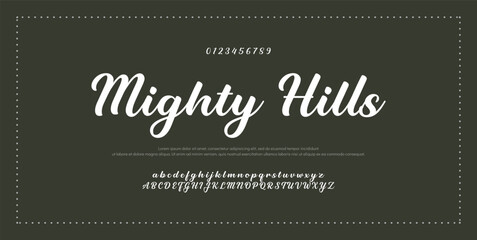 Signature Font Calligraphy Logotype Script Font Type Font lettering handwritten