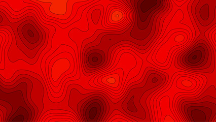 Abstract pattern with lines seamless pattern and topography counter map. The black on white contours vector topography stylized height of the lines map.