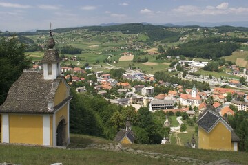 View from the calvaria hill over Smarje pri Jelsah - Slovenia