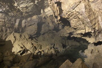 Krka source near the town of Krka in Slovenia