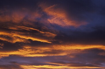 Clouded sky morning