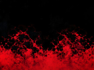 Abstract Red and Black Background Creates Dramatic Contrast and Depth with Intense Colors