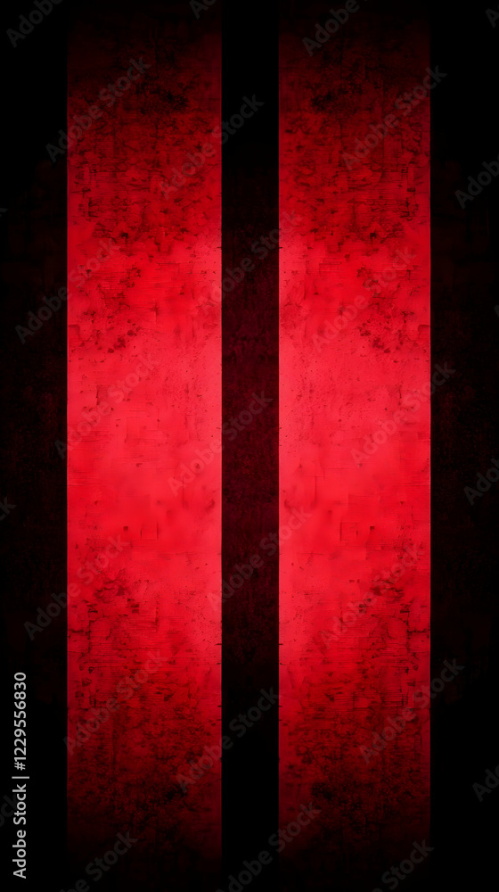 Poster abstract red and black background creates a dramatic visual with textured stripes for design project