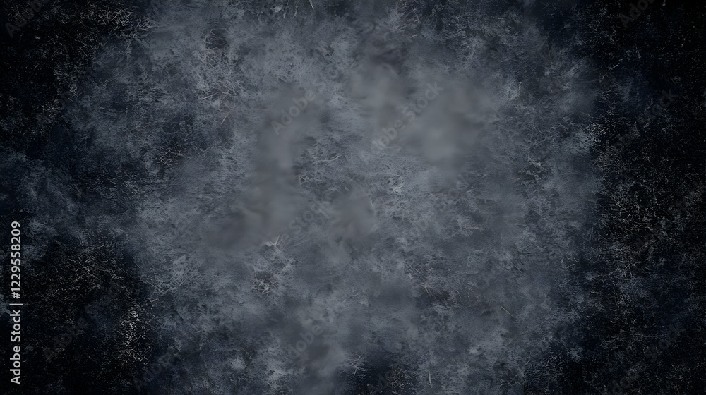 Aufkleber Dark Grunge Background Texture with Subtle Cracks and Vignette Effect