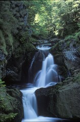 Waterfall, Enterrottach near lake Tegernsee in Upper Bavaria, Germany, Europe