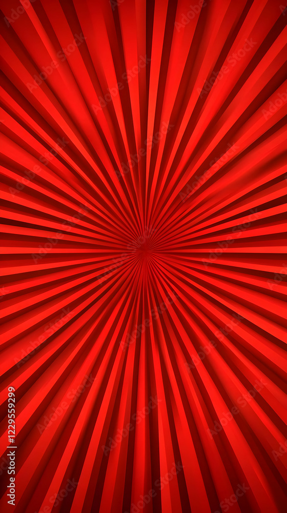 Aufkleber red radial stripes converge dynamically creating a vibrant abstract background