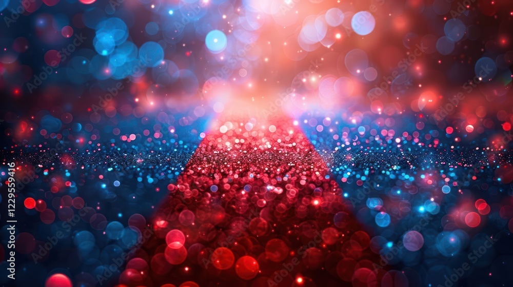 Poster vibrant abstract background with colorful bokeh lights creating a dreamy atmosphere