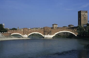 Ponte Scaligero Verona Veneto Italy