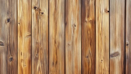 Naklejka premium Textured wooden wall displays various shades of brown and natural patterns in a rustic setting