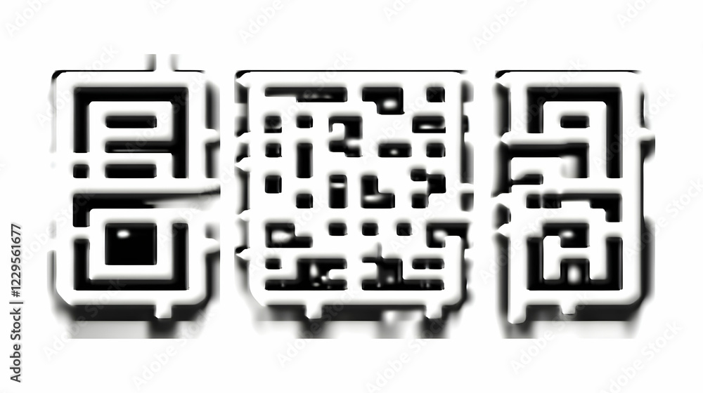 Poster abstract black and white geometric shapes background with drop shadow effect