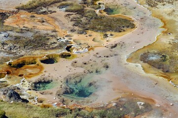 Fumarole, Norris Geyser Basin, Yellowstone National Park, Wyoming, USA, United States of America, North America
