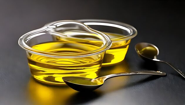 tablespoons of olive oil are measured out and ready to be used