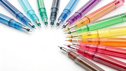 Fototapeta premium pens on white background