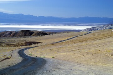 Artist's Drive, highway encircling Death Valley, Death Valley National Park, California, USA, North America
