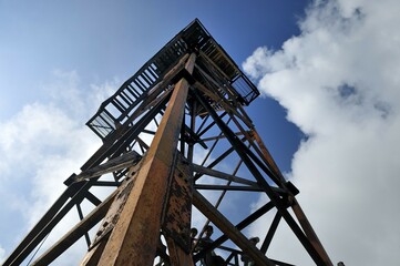 Viewing platform in the Cat Ba National Park, Ngu Lam summit, Kim Giao forest, UNESCO biosphere...