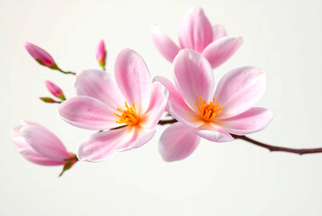 pink lotus flower isolated