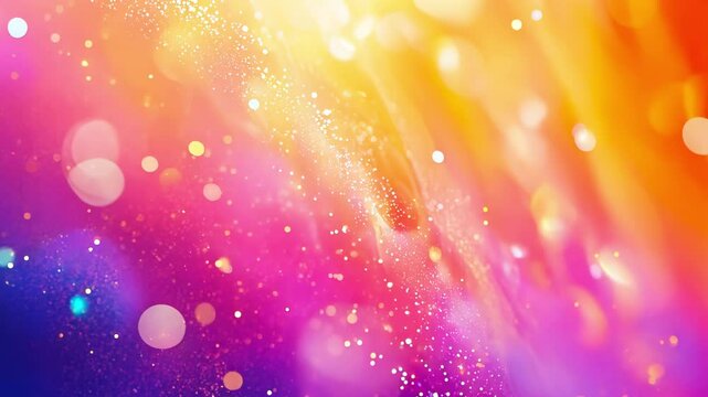 Glowing Light Particles in a Colorful Gradient - made with Generative AI