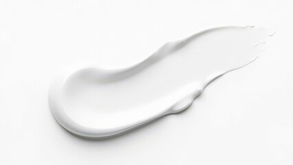 Fototapeta premium Cosmetic cream smear on an empty background