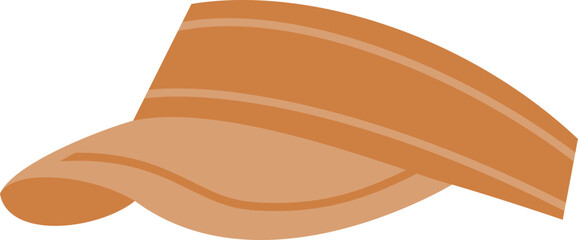 Visor Hat Vector Illustration On Transparent Background