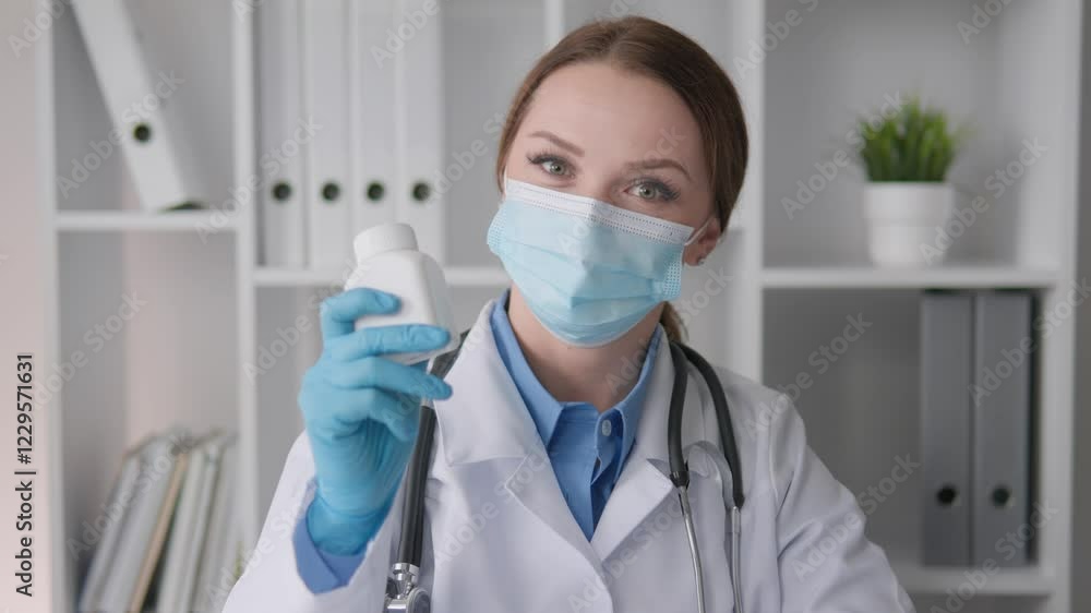 Poster laboratory test reports and analyses. a representation of the daily life of a medical scientist who 