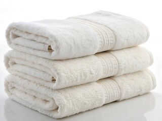 stack of white towels