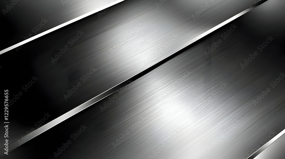 Poster abstract metallic background creates a sleek and modern vibe with diagonal lines and subtle reflecti