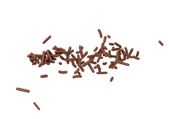 Chocolate Sprinkles For Cakes And Bakery Items Scattered 3D Illustration