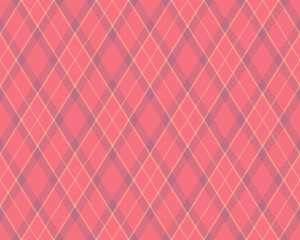 Elegant pink and beige diagonal plaid pattern.  Perfect for textile designs, website backgrounds, or fashion illustrations. Seamless repeat texture adds a touch of sophisticated style to any project.