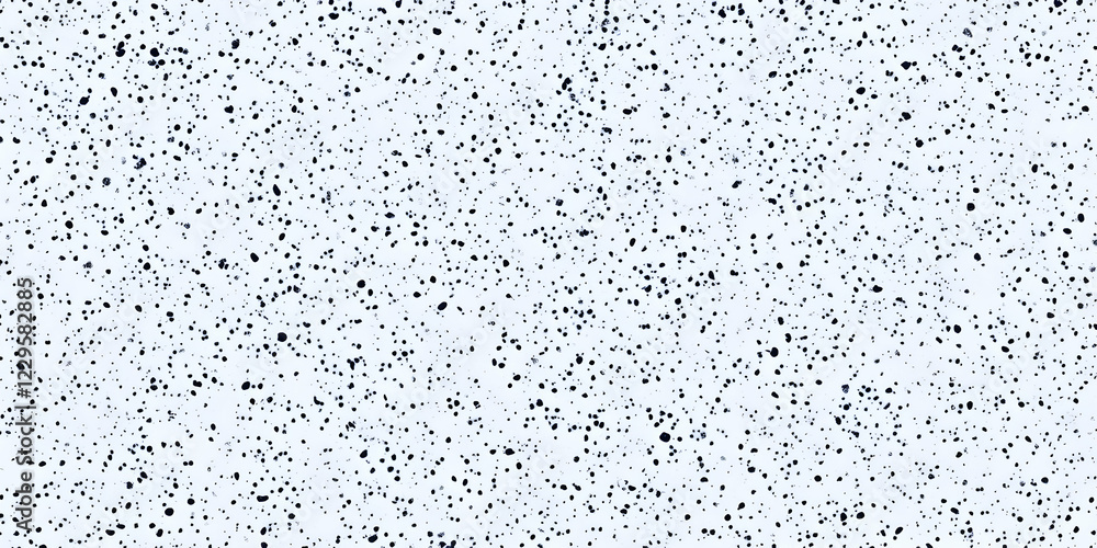 Poster abstract background texture with small black dots scattered evenly on a white surface.