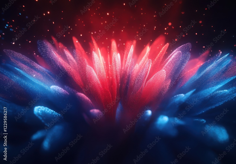 Poster abstract colorful exploration of light and texture in a mesmerizing pattern of vibrant colors illumi
