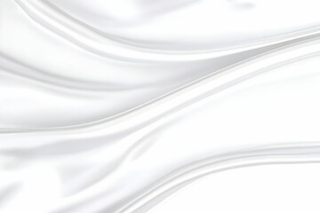 Obraz premium White Satin Silk Cloth Background Waves Softly and Elegantly Downward