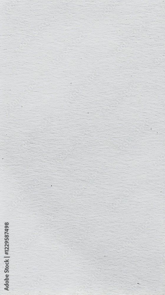 Poster white textured background shows subtle horizontal lines and tiny specks of black, creating a simple 