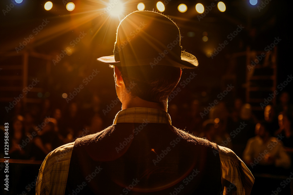 Poster ai generative image of live performance in theater