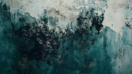 Black mold on concrete wall texture