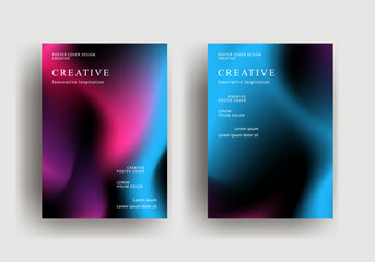 Abstract gradient poster template. Modern Covers Design. fluid gradient background design. Trendy front page design for Banner, Poster, Flyer, Invitation and Annual Report