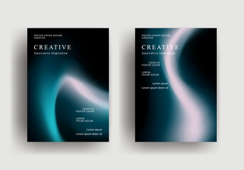 Fototapeta premium Abstract gradient poster template. Modern Covers Design. fluid gradient background design. Trendy front page design for Banner, Poster, Flyer, Invitation and Annual Report