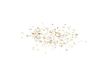 Mixed spices isolated on white background