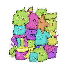 Doodle Cartoon Cute Character Illustration