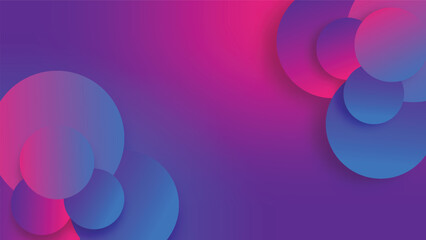 abstract background with pink and purple modern circular graphic design