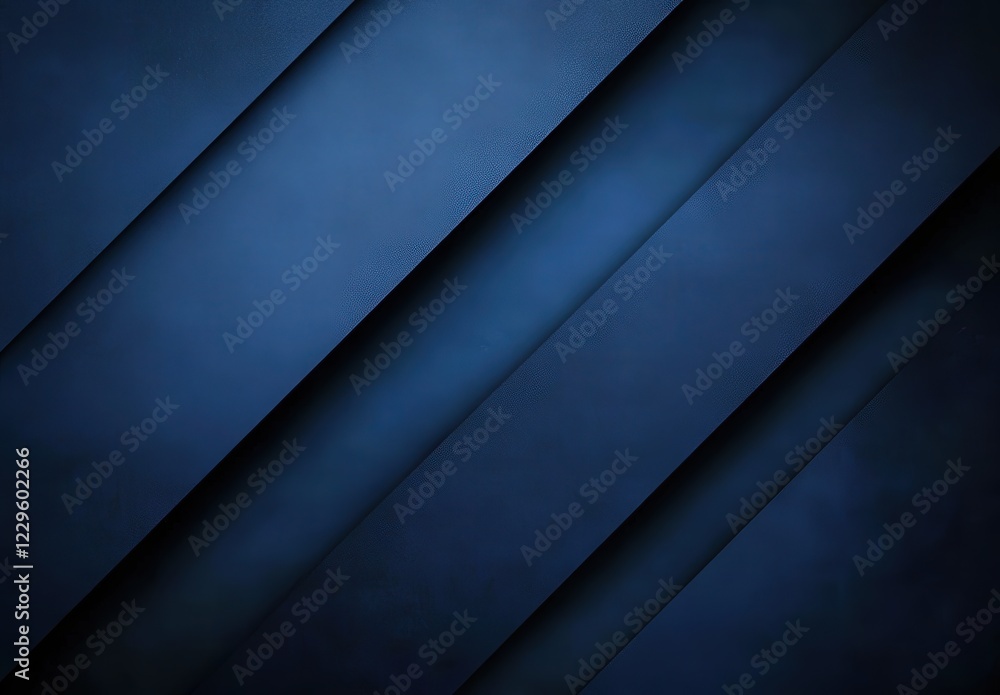 Poster dark blue background with a distinctive diagonal striped pattern