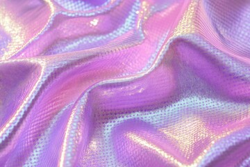 Beautiful pink color gradient with iridescent and holographic texture details