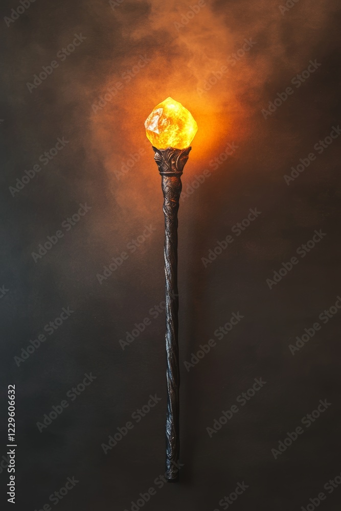 Poster illuminate your space with a mystical torch radiating warmth and charm